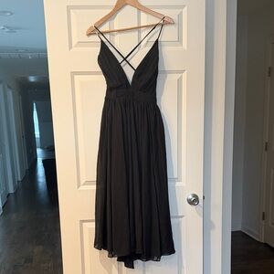 Meghan LA Black Backless Dress